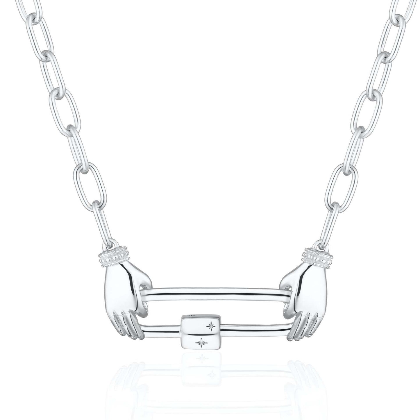 Minimalist Plated Brass Heart Charm Bar