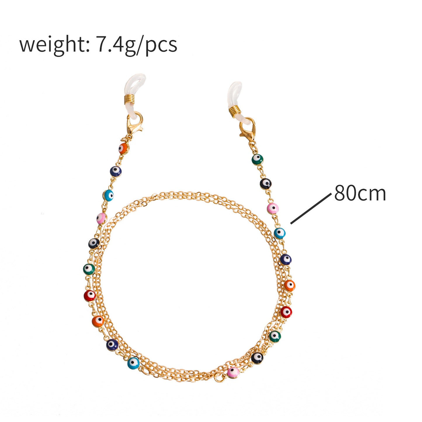 Evil Eye Alloy Glasses Chain and Mask Chain