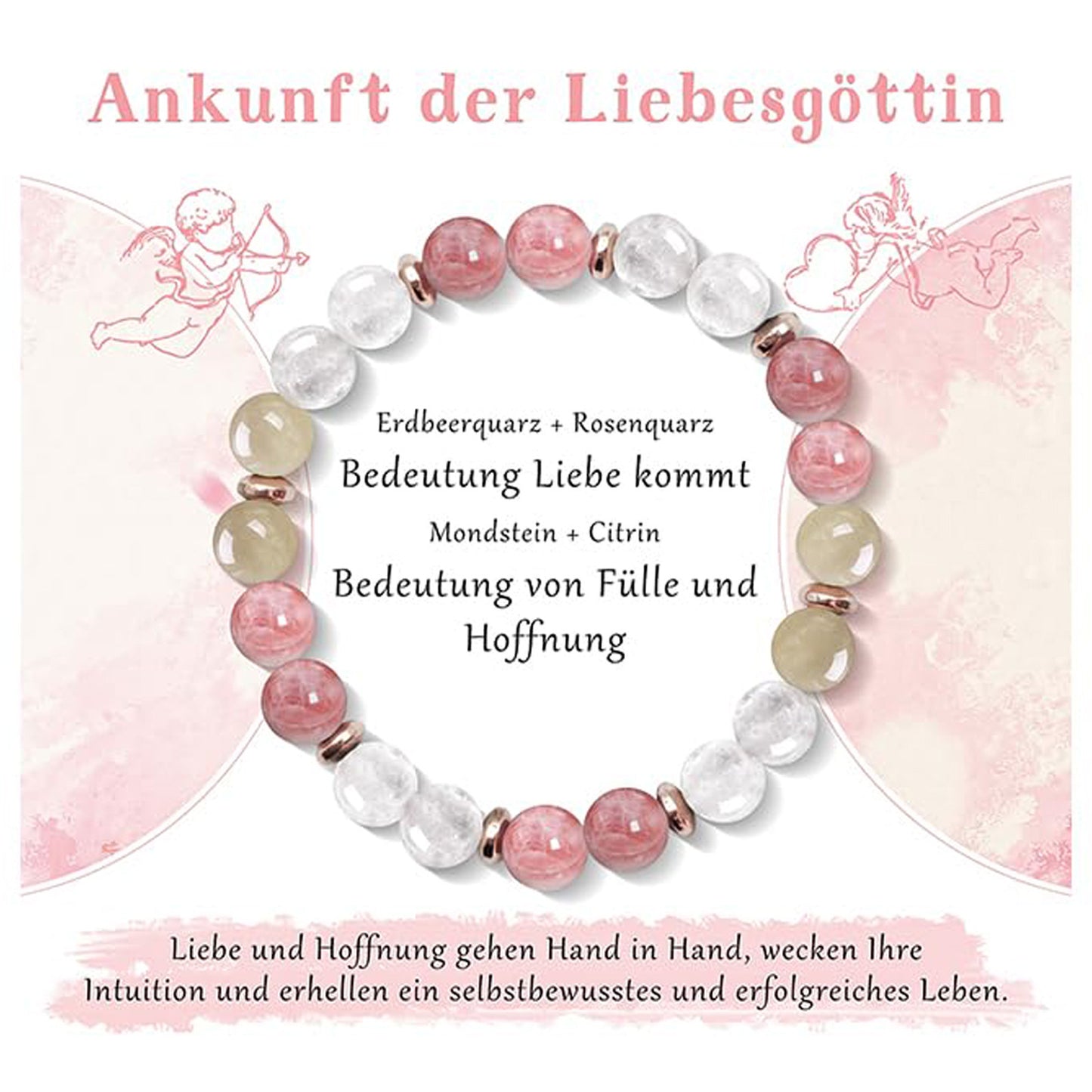 Minimalist Polished Crystal Bracelet for Women with Floral Pattern
