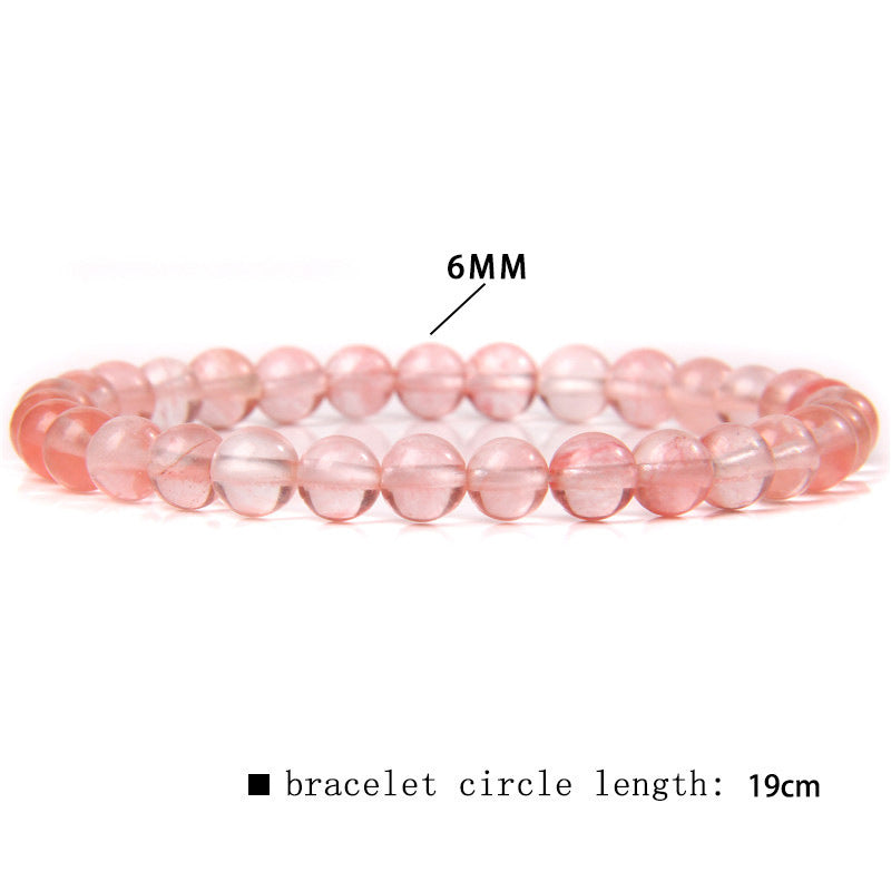 Elegant Casual Geometric Natural Agate Beaded Bracelet Unisex 6mm