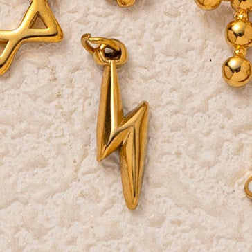 Casual Elegant Heart Stainless Steel PVD 18K Gold Plated Pendant Necklace for Unisex