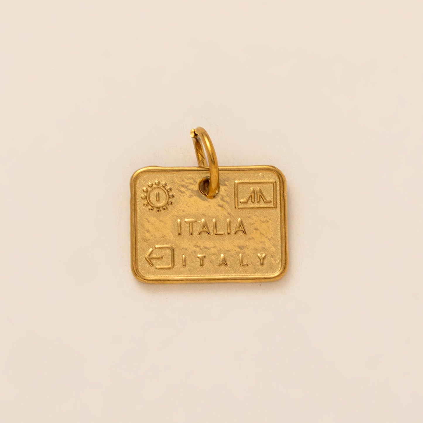 Elegant Plated Stainless Steel Teardrop Charm Bar