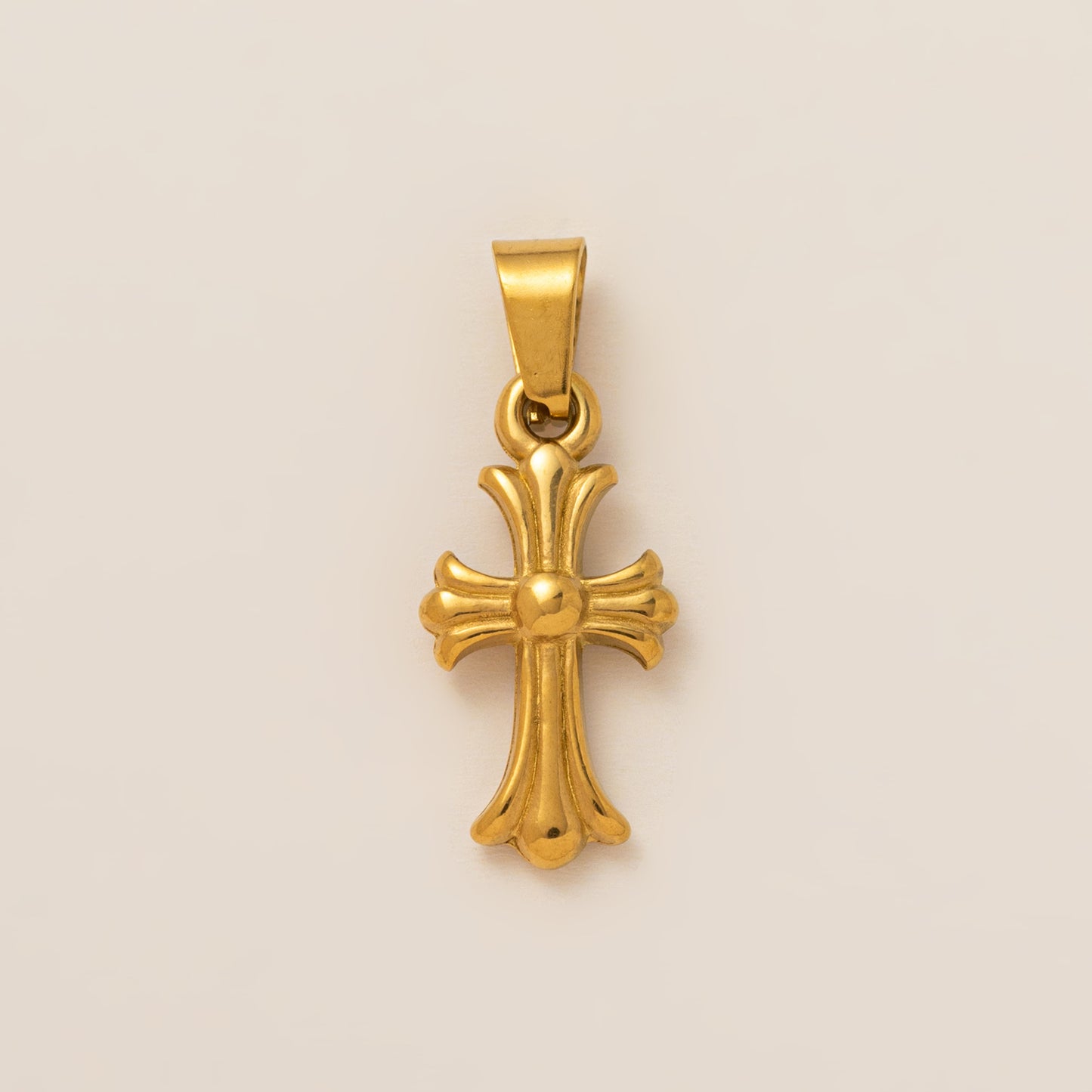 Minimalist 18K Gold Plated Titanium Steel Butterfly Charm Bar with Shell Conch Elements for Women