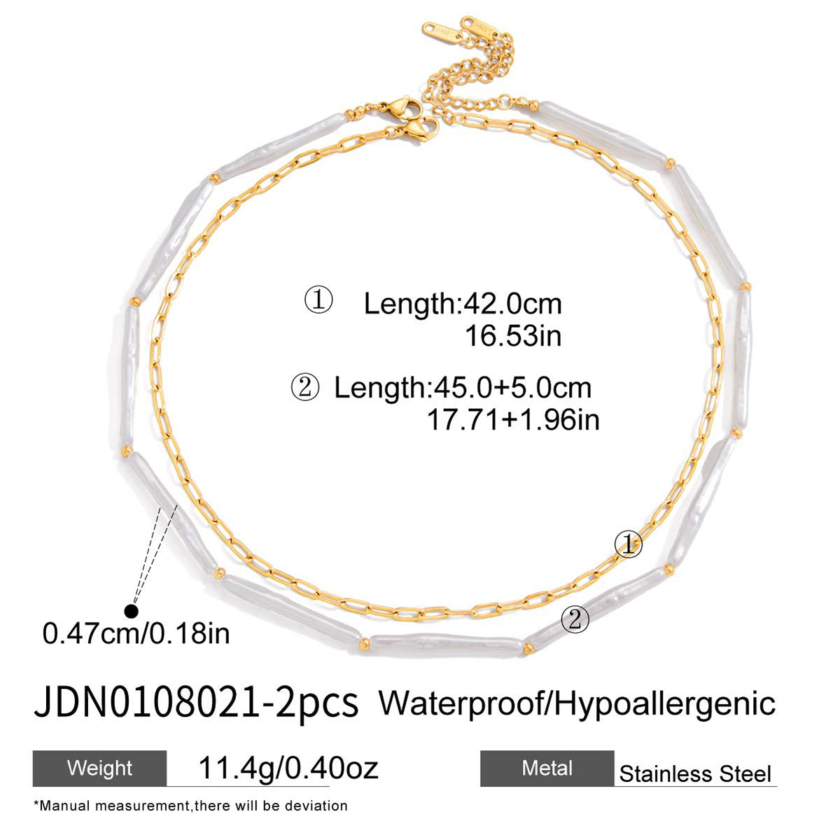 Collana con pendente in acciaio al titanio stile geometrico con catena in acciaio inossidabile galvanizzato da donna