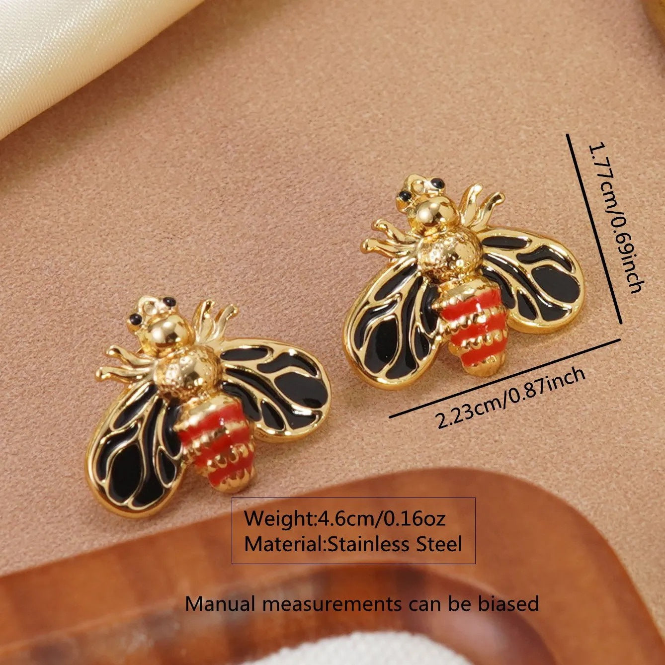 Sweet Colorful Drip Oil Animal Stainless Steel Earrings