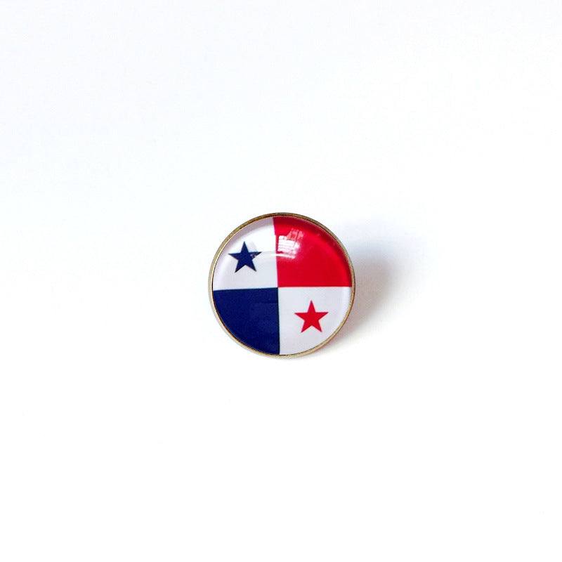 Pin de Solapa de Aleación Esmaltado Personalizado con Diseño de Bandera del Mundo para Hombres y Mujeres