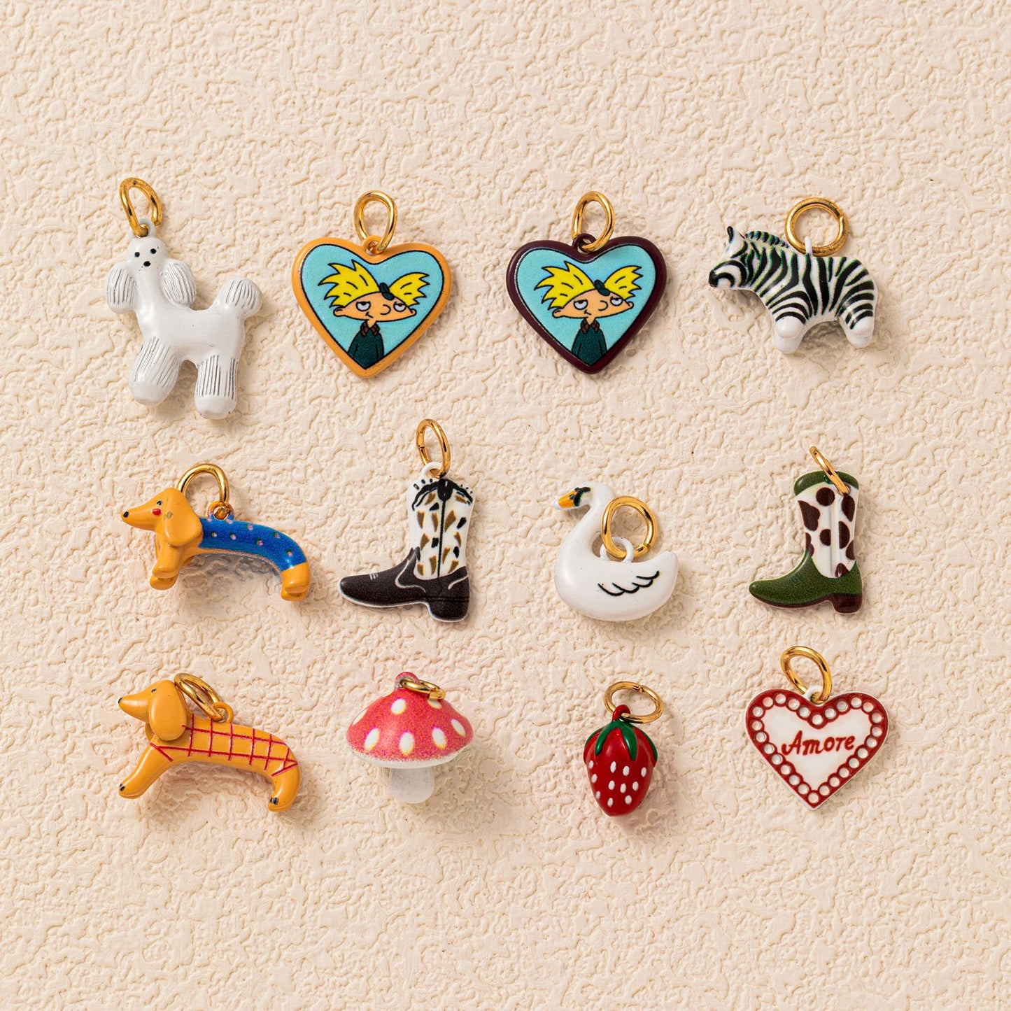 Luxury Casual 18K Gold Plated Animal Shape Brass Pendant Stainless Steel Necklace for Unisex