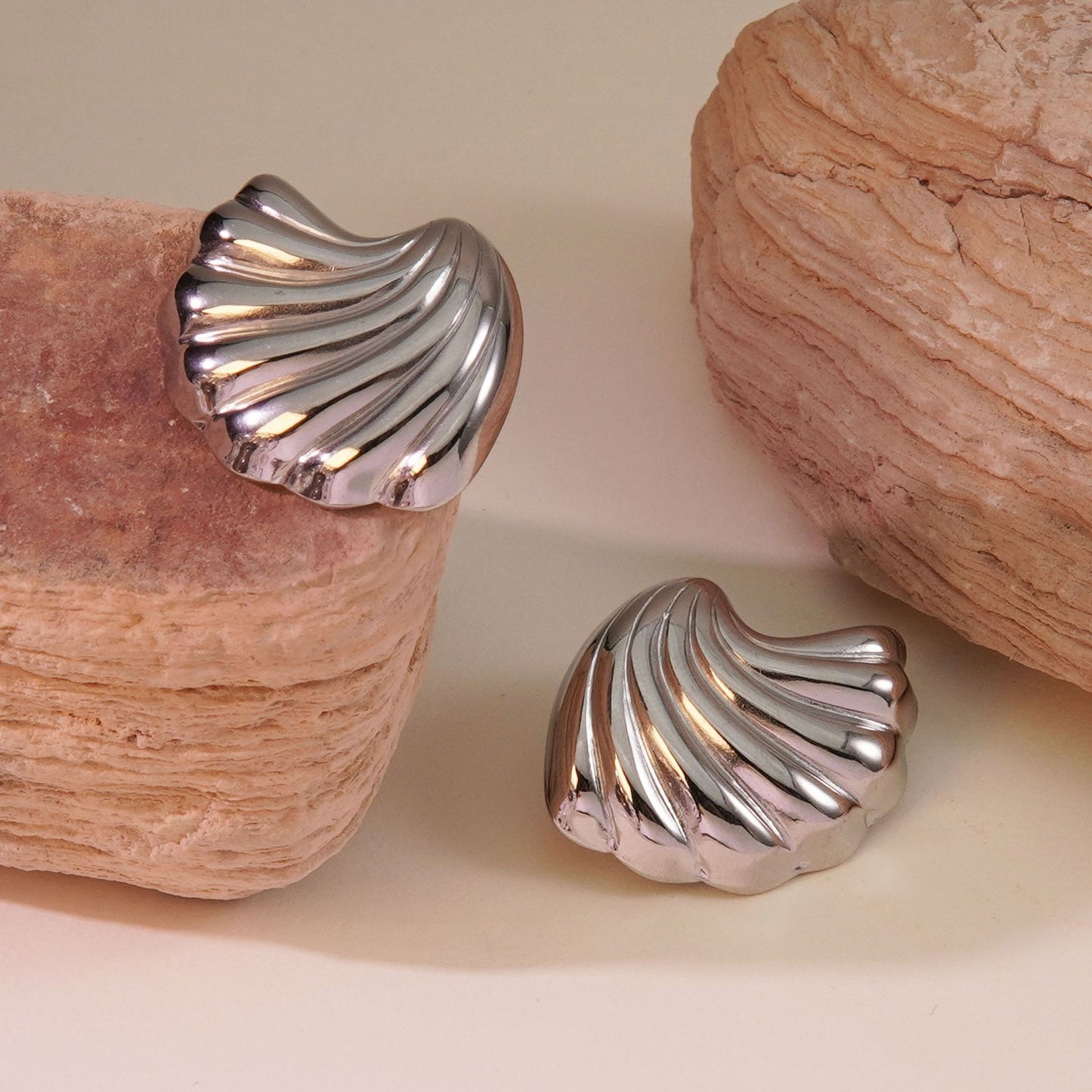 Vintage Geometric Plated Stainless Steel Earrings for Women