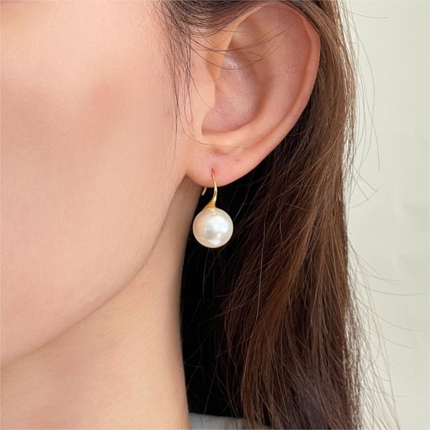 Orecchini da donna in argento sterling 925 placcato a forma di lettera, stile coreano minimalista