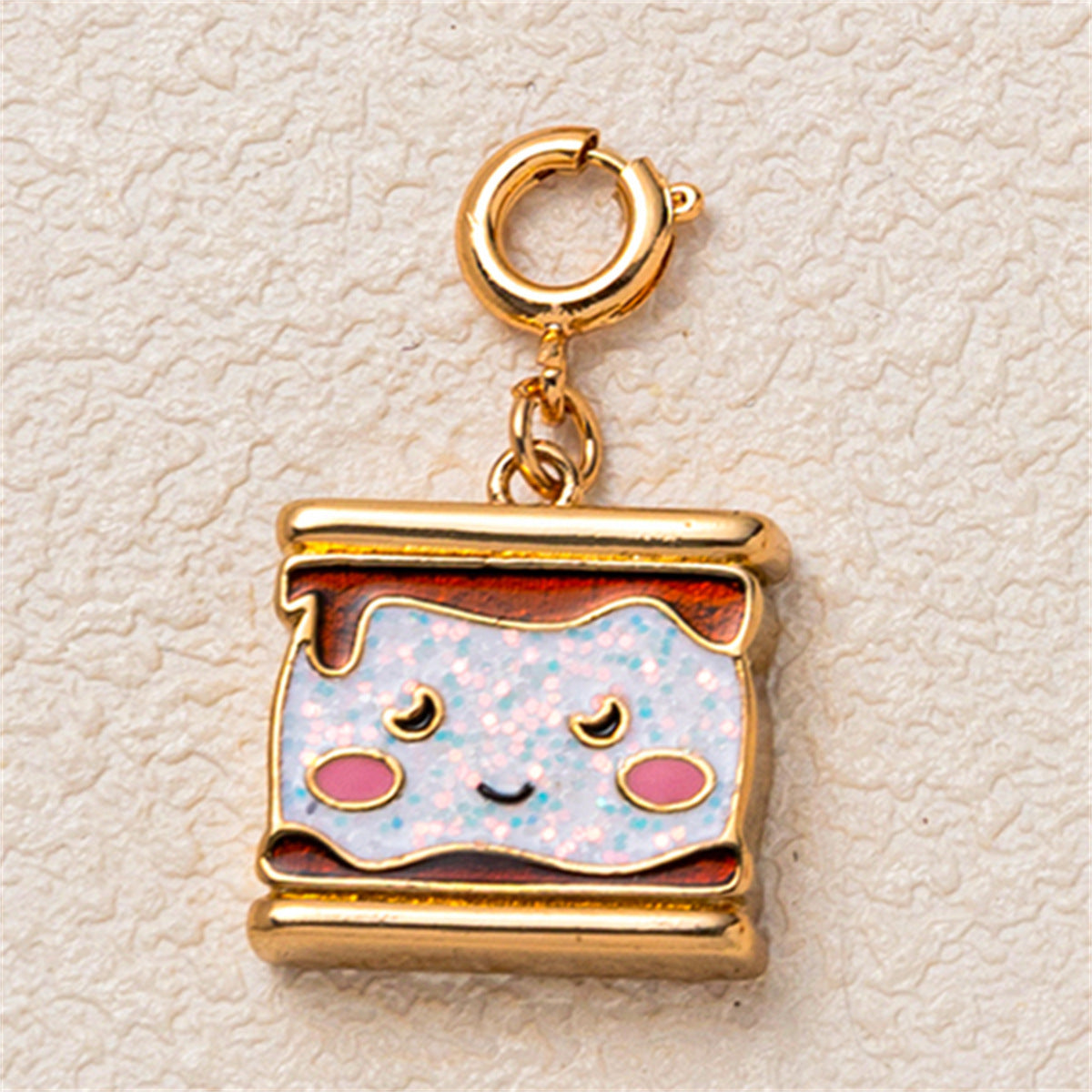 Fashion PVD Plated Brass Food Theme DIY Charm Bar Pendant