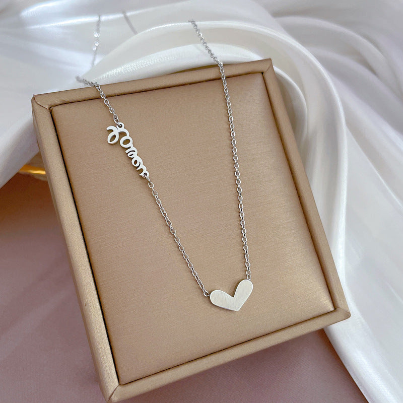 Minimalist Plated Titanium Steel Geometric Necklace for Unisex