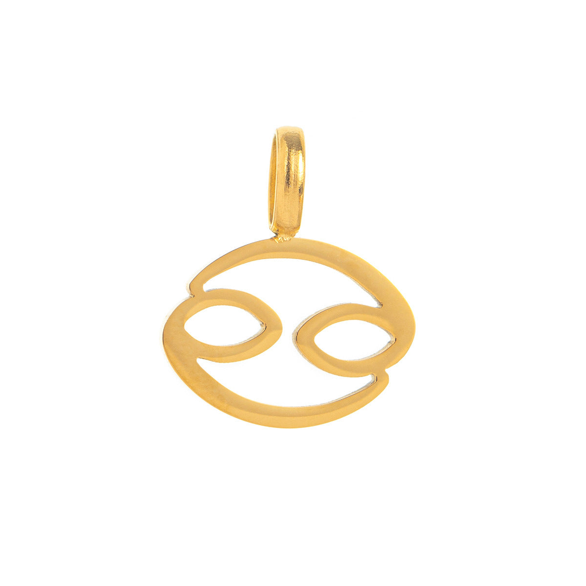 Minimalist Titanium Steel Plated Zodiac Charm Bar Necklace for Women