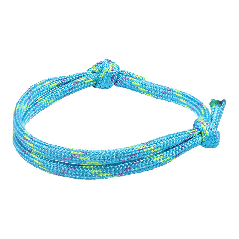 Fashion Geometric Star Pattern Woven Friendship Bracelet Adjustable Cord Handmade Gift for Teens Unisex
