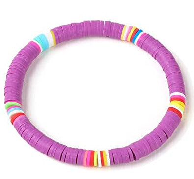 Bohemian Geometric Resin Bracelet Unisex Colorful Rainbow Hand Jewelry