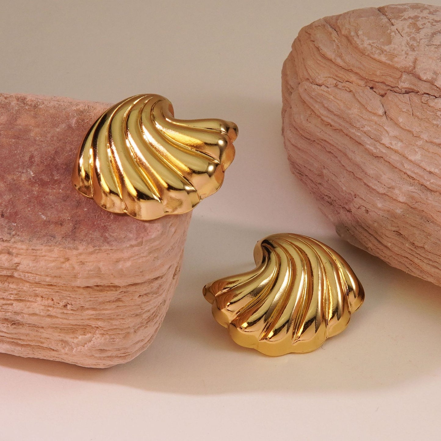 Vintage Geometric Plated Stainless Steel Earrings for Women