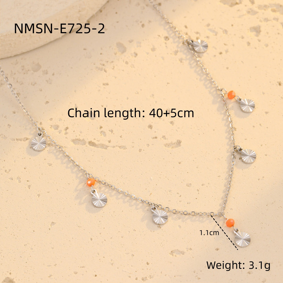 Collana Geometrica alla Moda in Acciaio Inossidabile con Placcatura in Oro 18K per Donna, Delicata Catena alla Clavicole