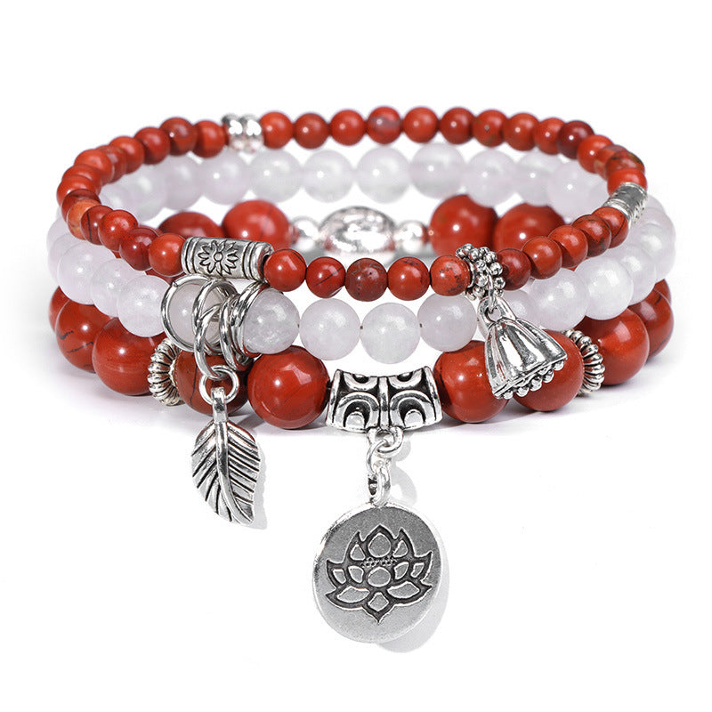Bohemian Sweet Floral Agate Bracelet Unisex