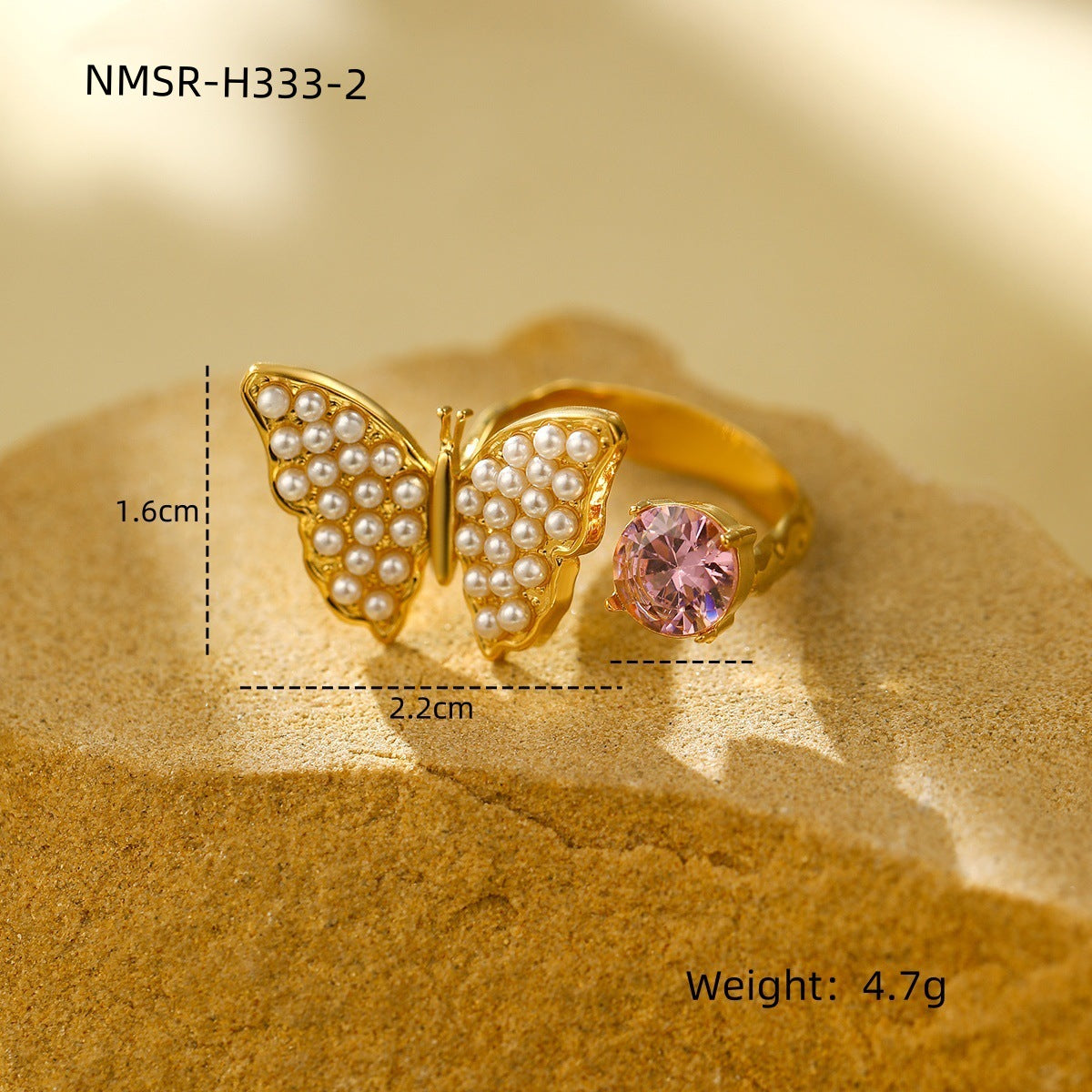 Anello Elegante Regolabile in Acciaio al Titanio Ispirato alla Francia per Donna con Forma a Cuore e Intarsio di Strass
