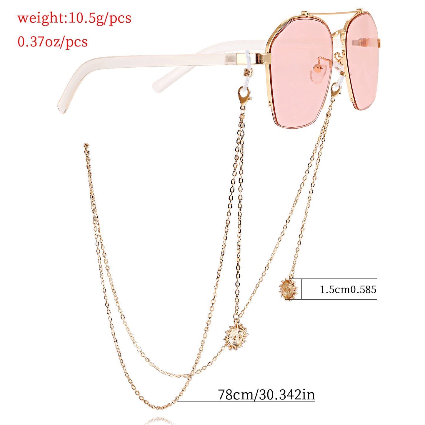 Acrylic Alloy Glasses Chain Mask Chain