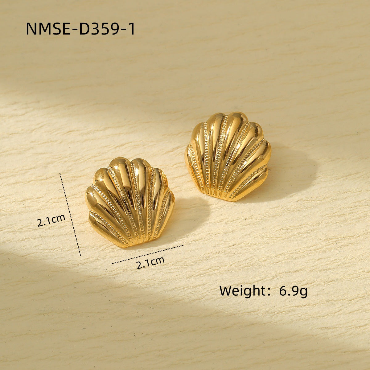 Parure da donna con collana, bracciale, orecchini e anello abbinati in acciaio inossidabile placcato, design geometrico ispirato all'oceano
