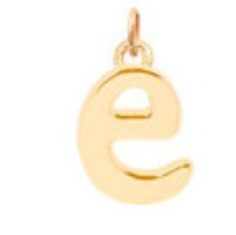Minimalist Letter Shape Stainless Steel Necklace with Enamel Finish and 18K Gold Plating
