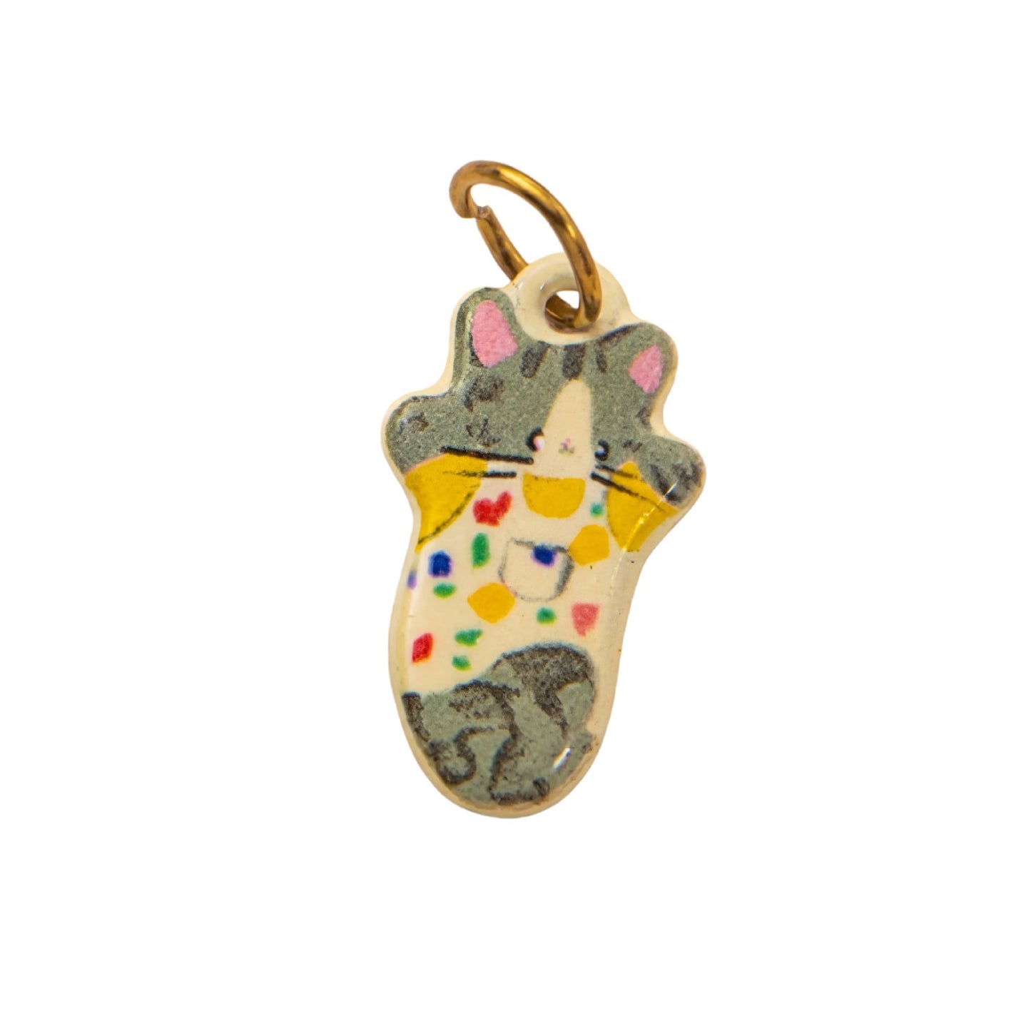 Vintage Stainless Steel PVD Animal Pendant Charm Bar