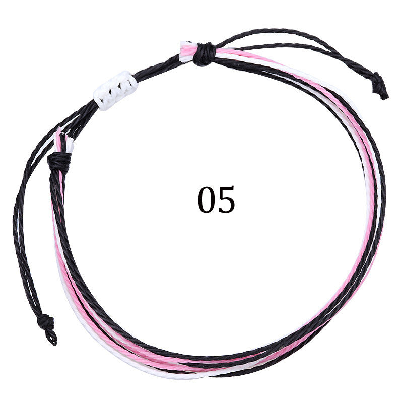 Handmade Braided Heart Nylon Friendship Bracelet Unisex