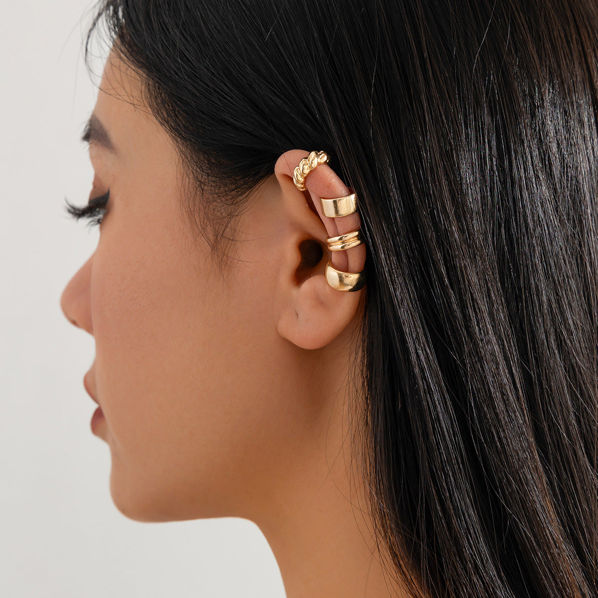 Vintage Geometric Irregular Zinc Alloy Plated Earrings for Women