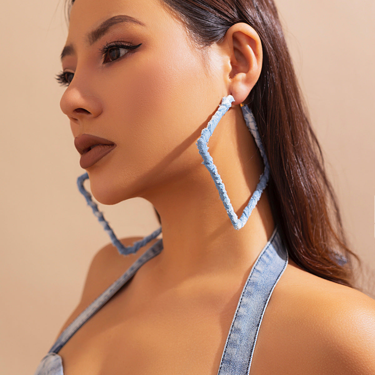 Minimalist Wraparound Circular Hoop Earrings for Women in Metal Alloy with Handcrafted Finish