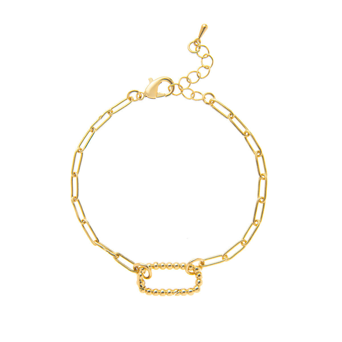 Minimalist Geometric Stainless Steel Plated Charm Bar