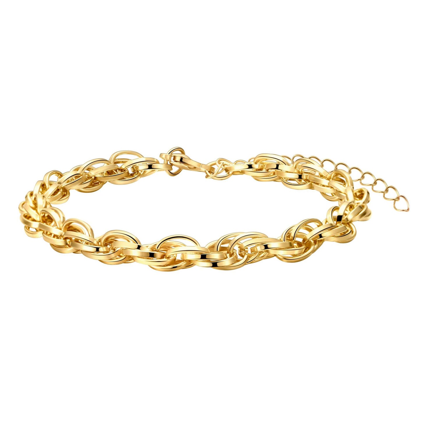Minimalist Elegant Geometric Alloy Plated Bracelet for Women
