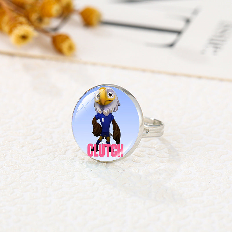 Anillo Deportivo de Aleación con Baño de Oro Joyería de Moda Unisex