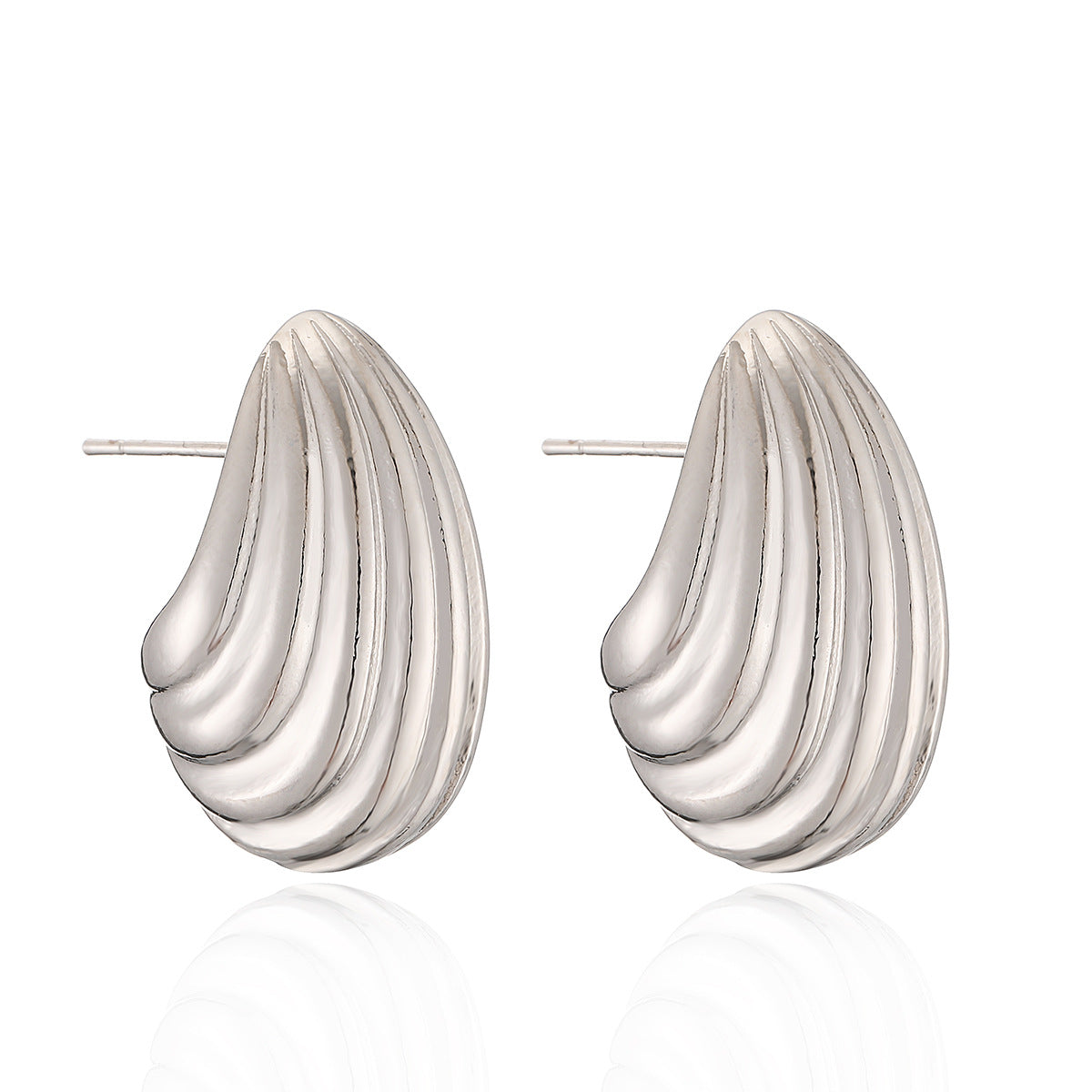 Orecchini pendenti da donna minimalisti vintage geometrici asimmetrici in rame placcato oro
