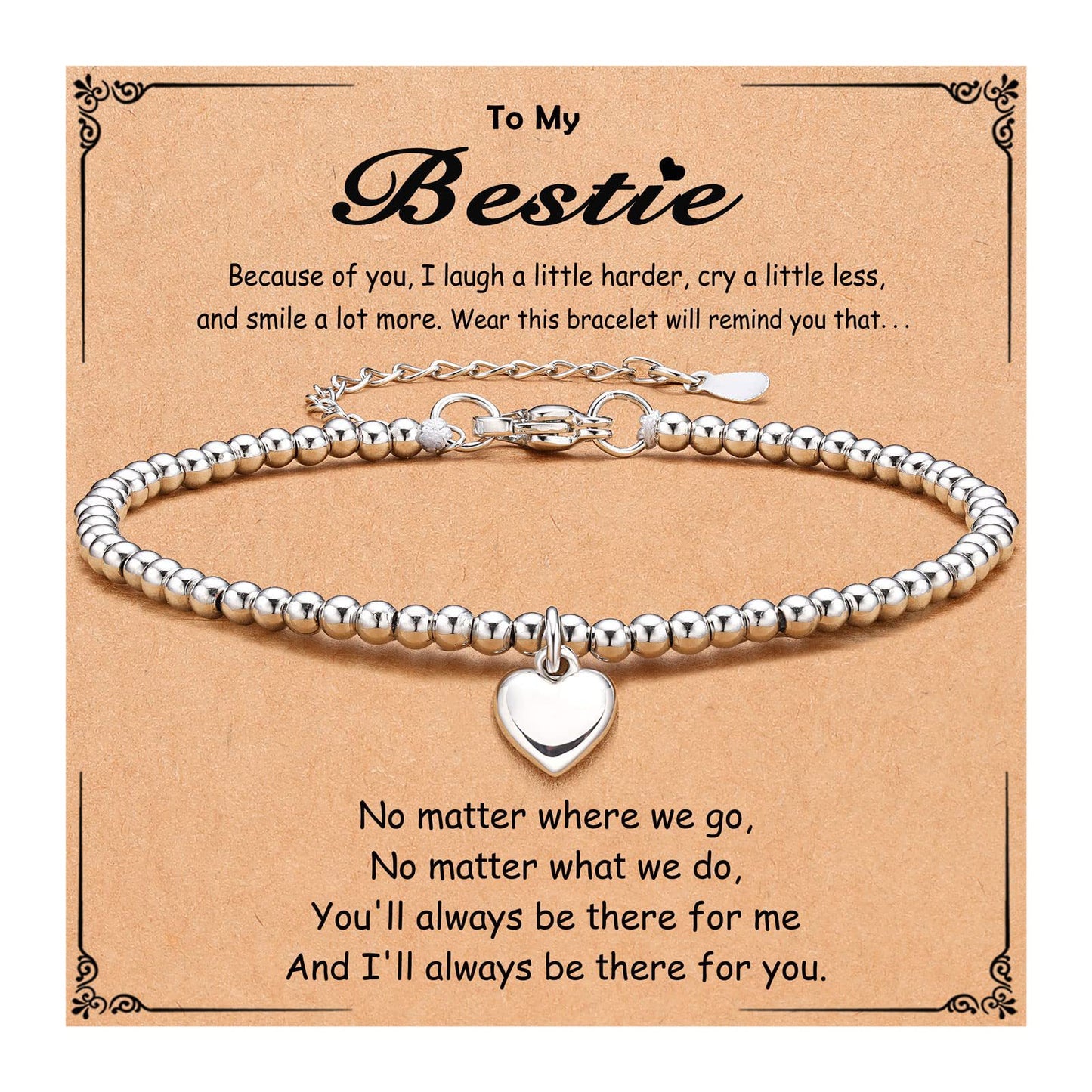 Elegant Heart Shape Titanium Steel Silver Plated Pearl Bracelet for Women