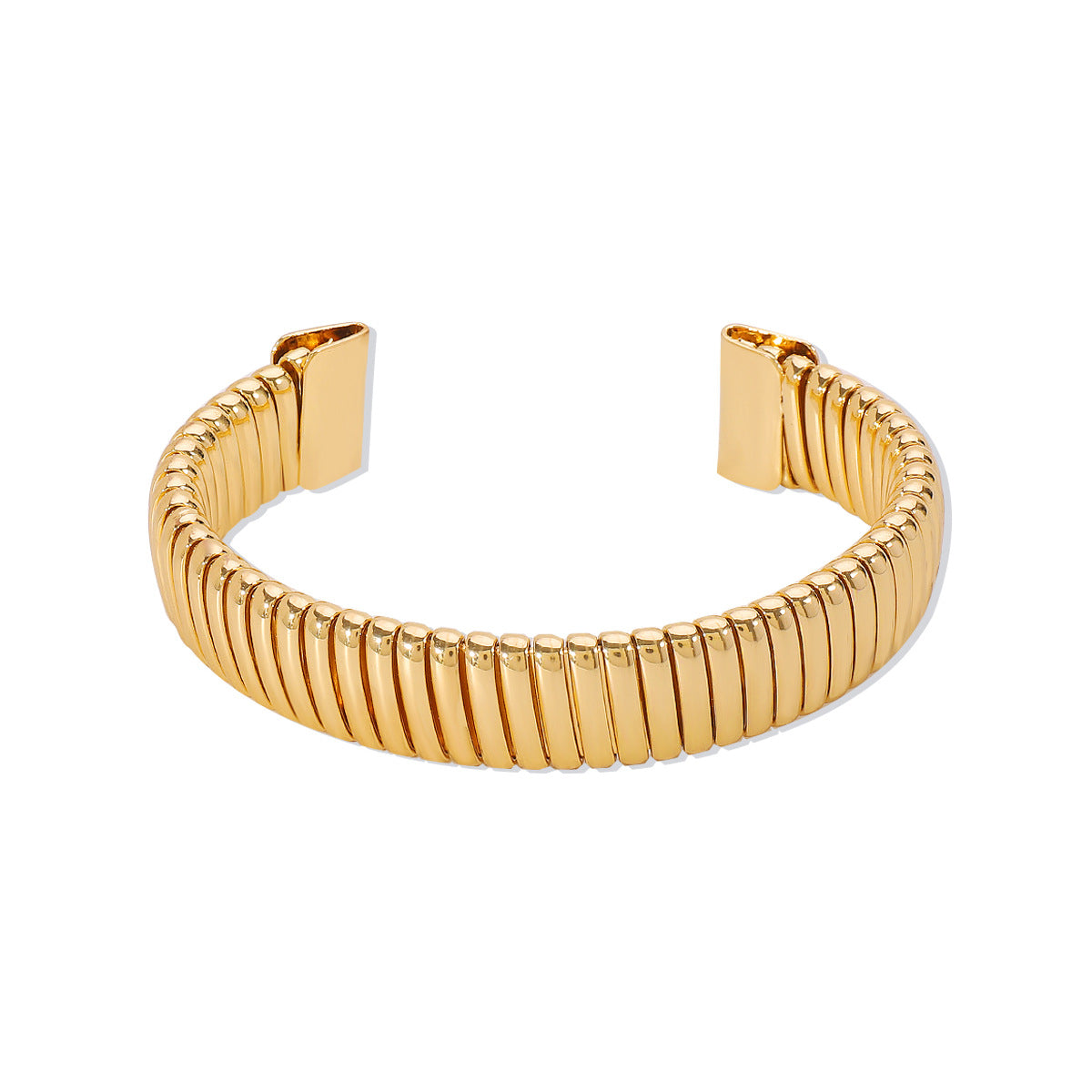 Collar de metal geométrico estilo punk y brazalete para mujer con acabado galvanizado