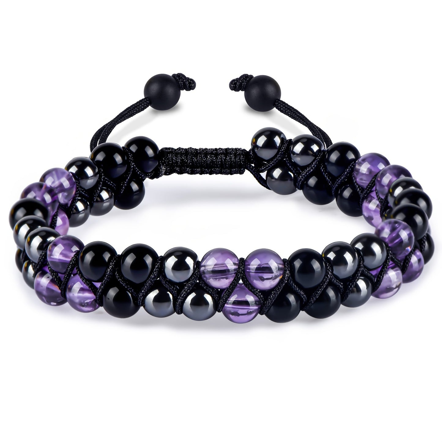 Unisex Animal Charm Alloy Bracelet with Natural Turquoise Agate and Crystal Stones