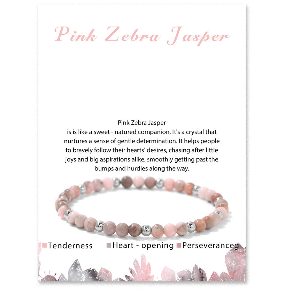 Elegant Sweet Hand-woven Geometric Stone Beaded Bracelet for Women