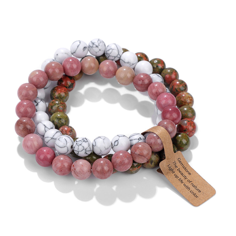 Casual Rainbow Fruit Shape Crystal Bracelet for Women