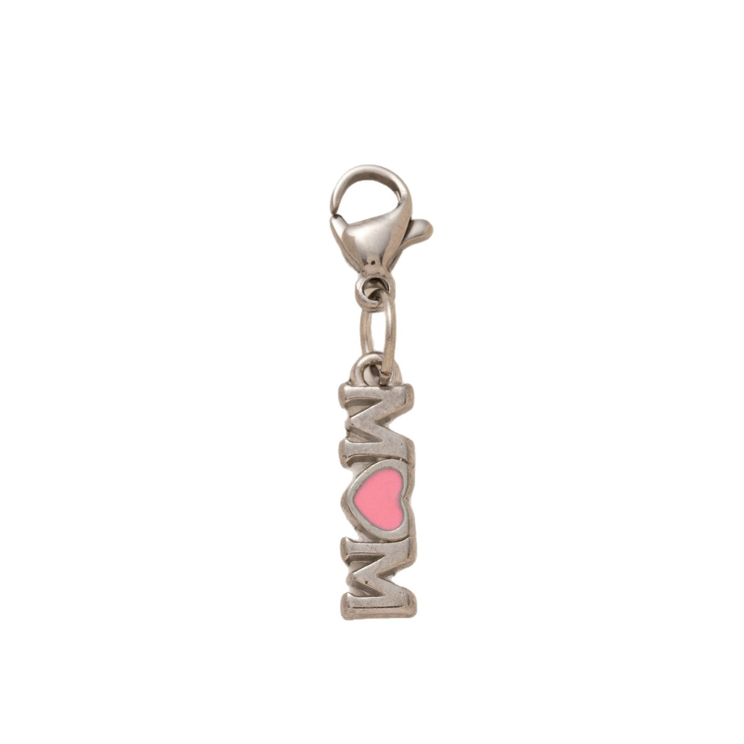 Sweet Geometric Heart Titanium Steel Plated Pendant Charm Bar for Cable Chain Necklace Unisex DIY Jewelry