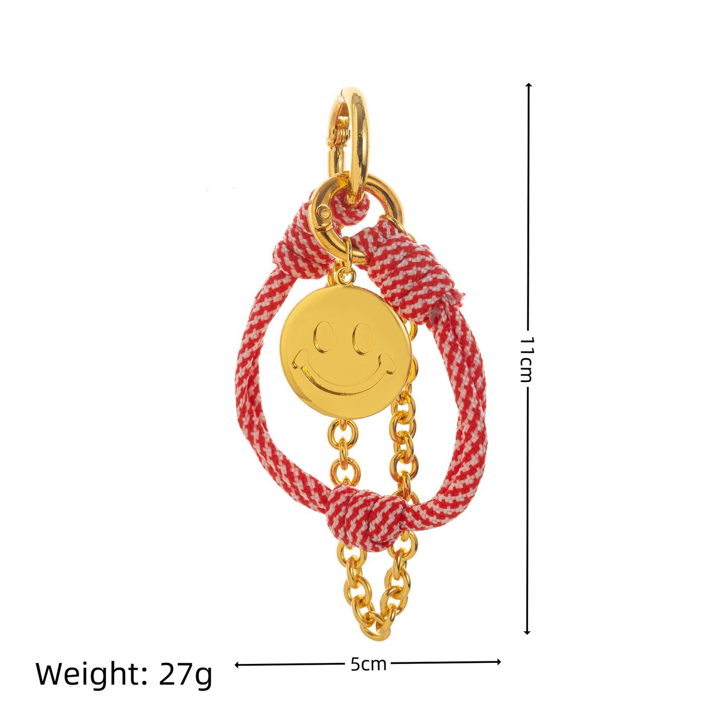 Vintage Minimalist Elegant Plated Alloy Star Moon Bag Charm with Fruit Elements
