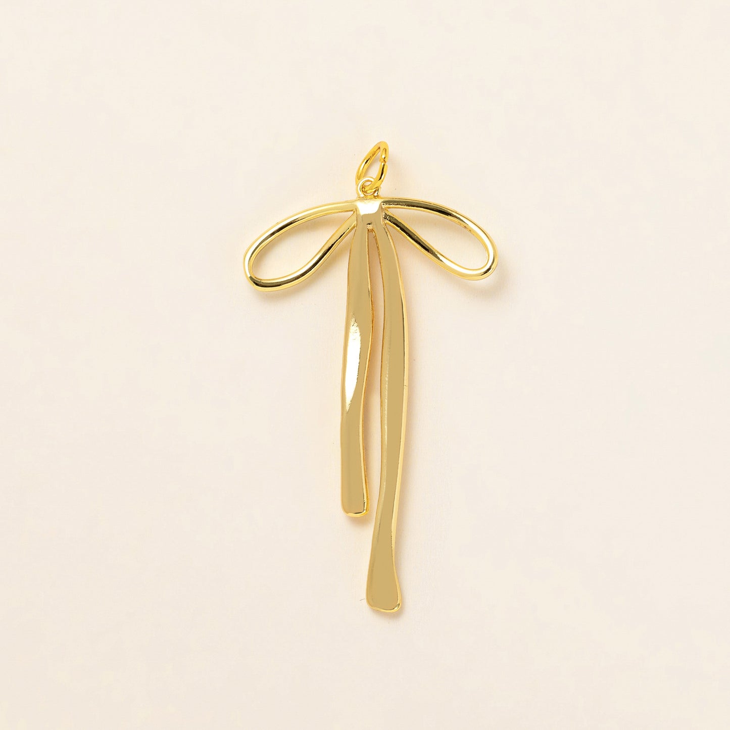Minimalist 18K Gold Plated Round Square Geometric Brass Pendant Necklace