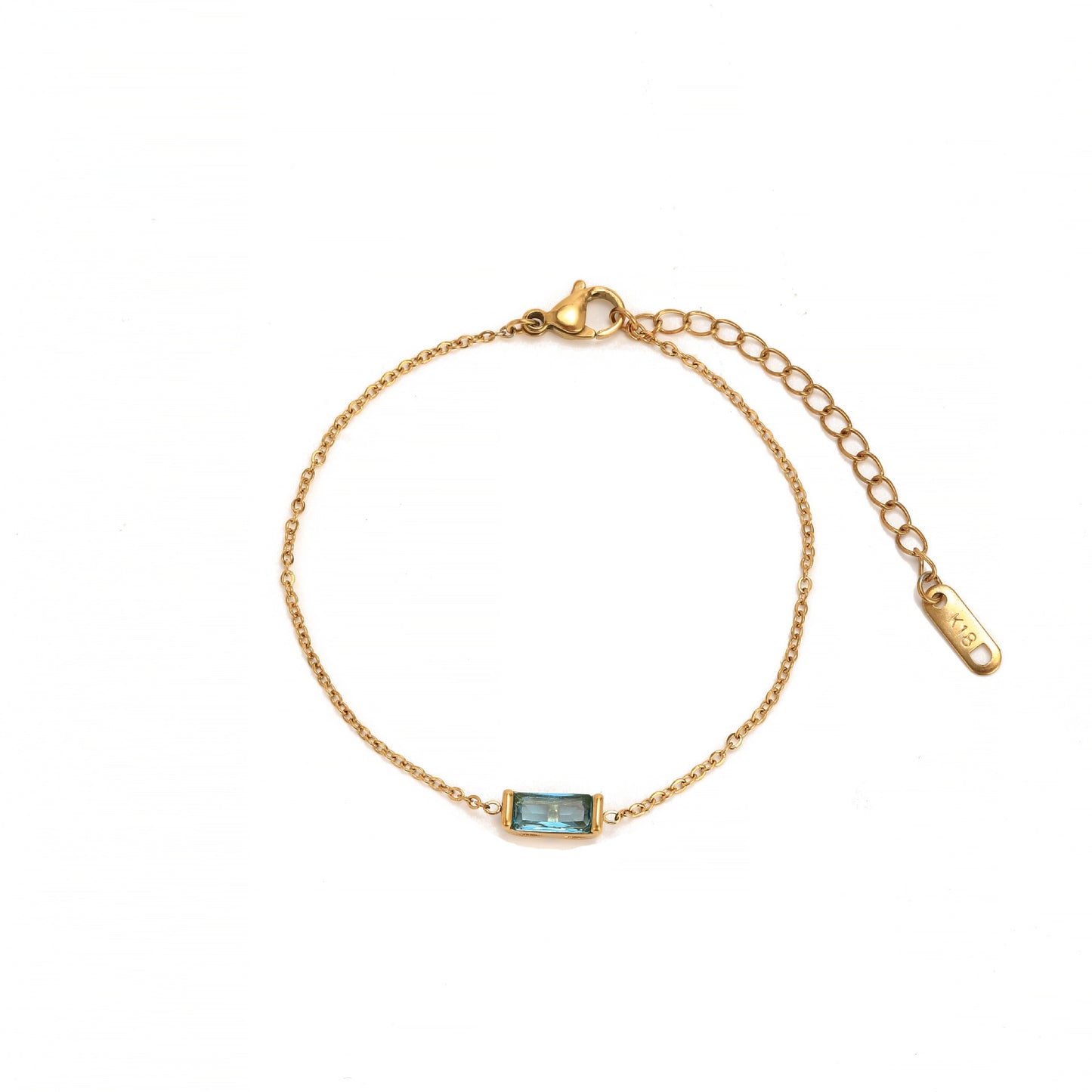 Collana Geometrica Placcata in Acciaio al Titanio con Zirconia Cubica Pietra Portafortuna Unisex