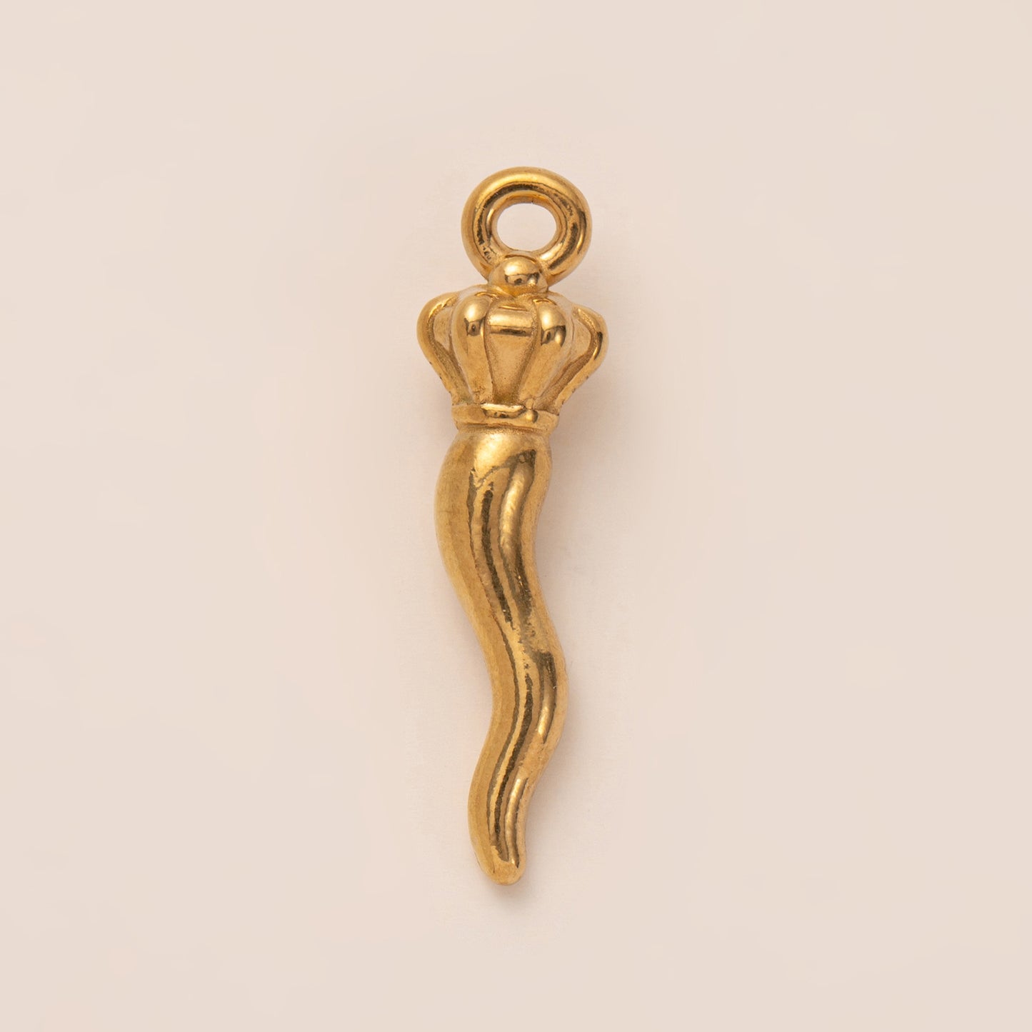 Vintage 18K Gold Plated Stainless Steel PVD DIY Charm Bar Necklace