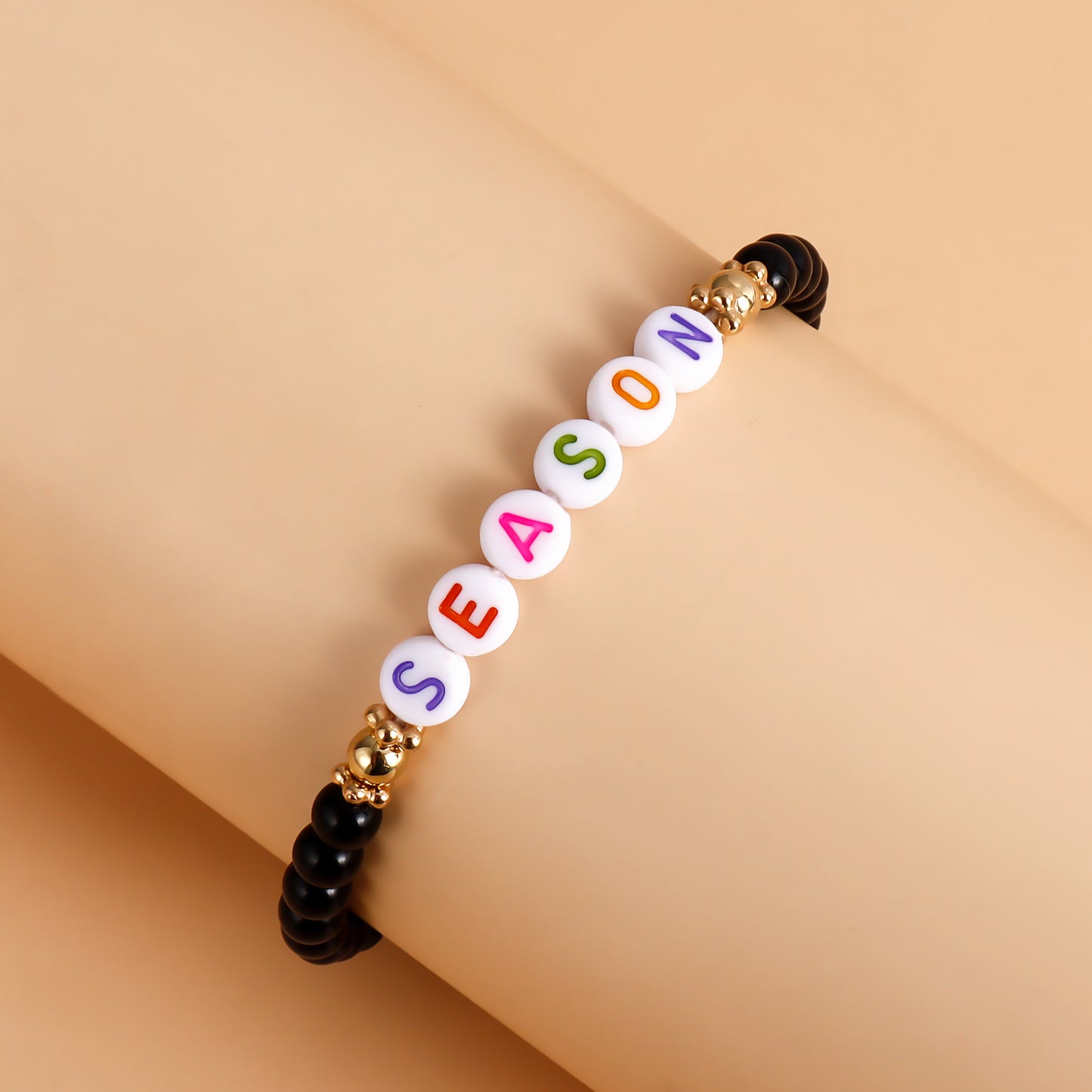 Bohemian Style Geometric Alloy Bracelet with Plated Finish for Women