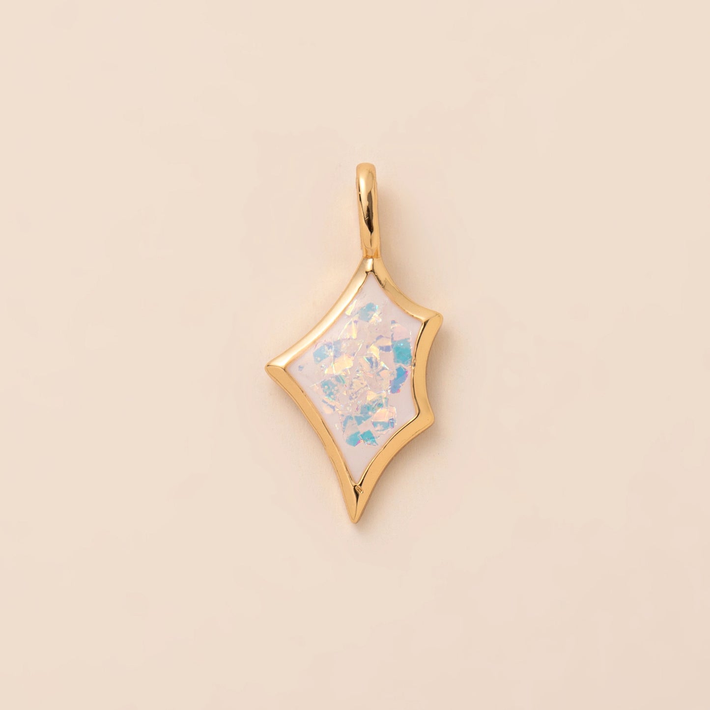 Minimalist Brass Cross Pendant with Cubic Zirconia Plating Charm Bar
