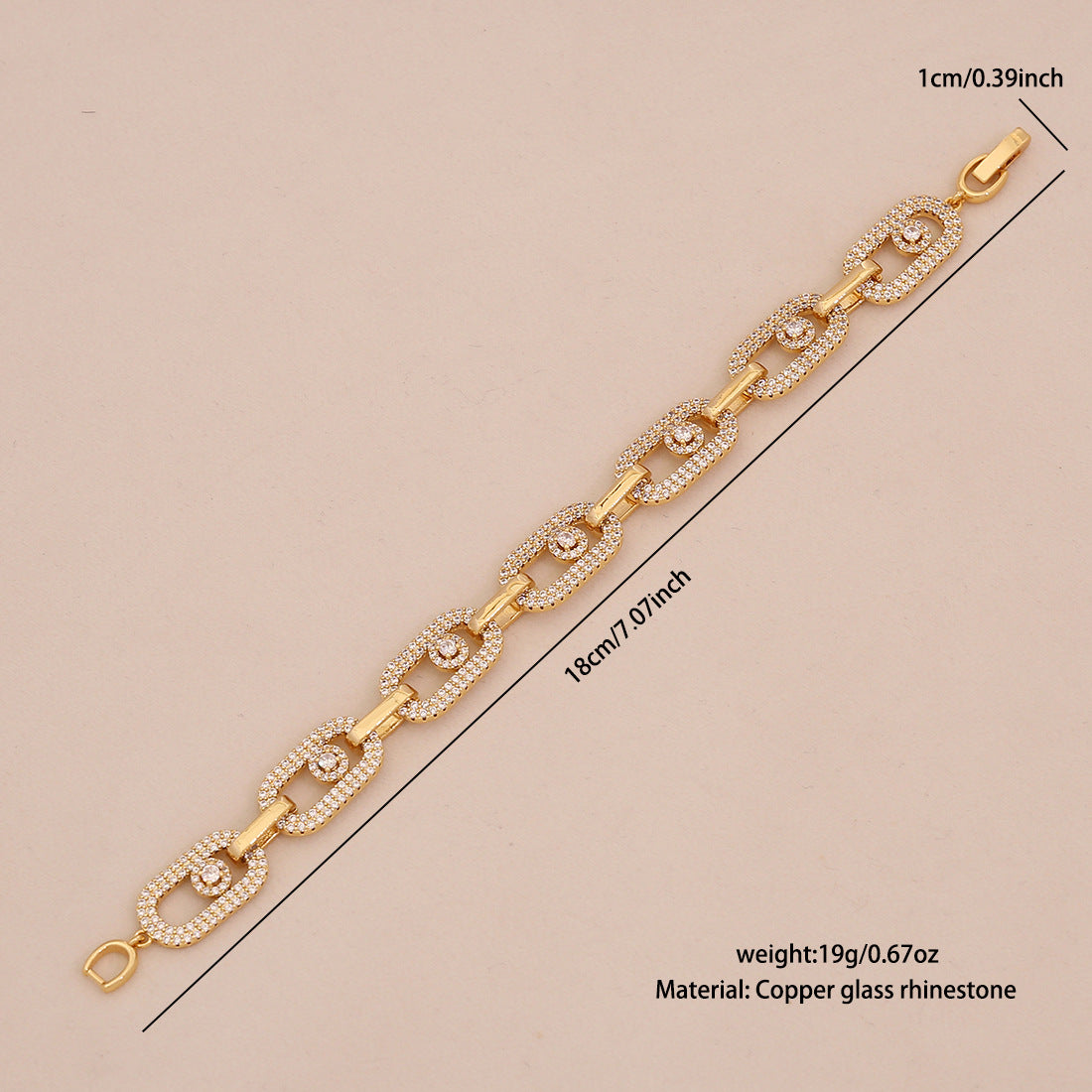 Fashionable Snake-Shaped Zirconia Micro-Paved Copper Bracelet for Women with Luxe Minimalist Appeal
