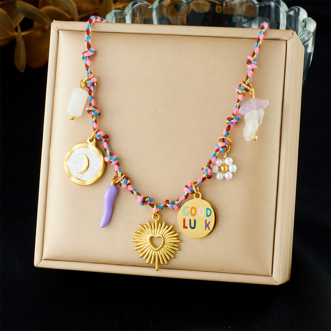 Gold Plated Stainless Steel Star and Animal Pendant Necklace for Women