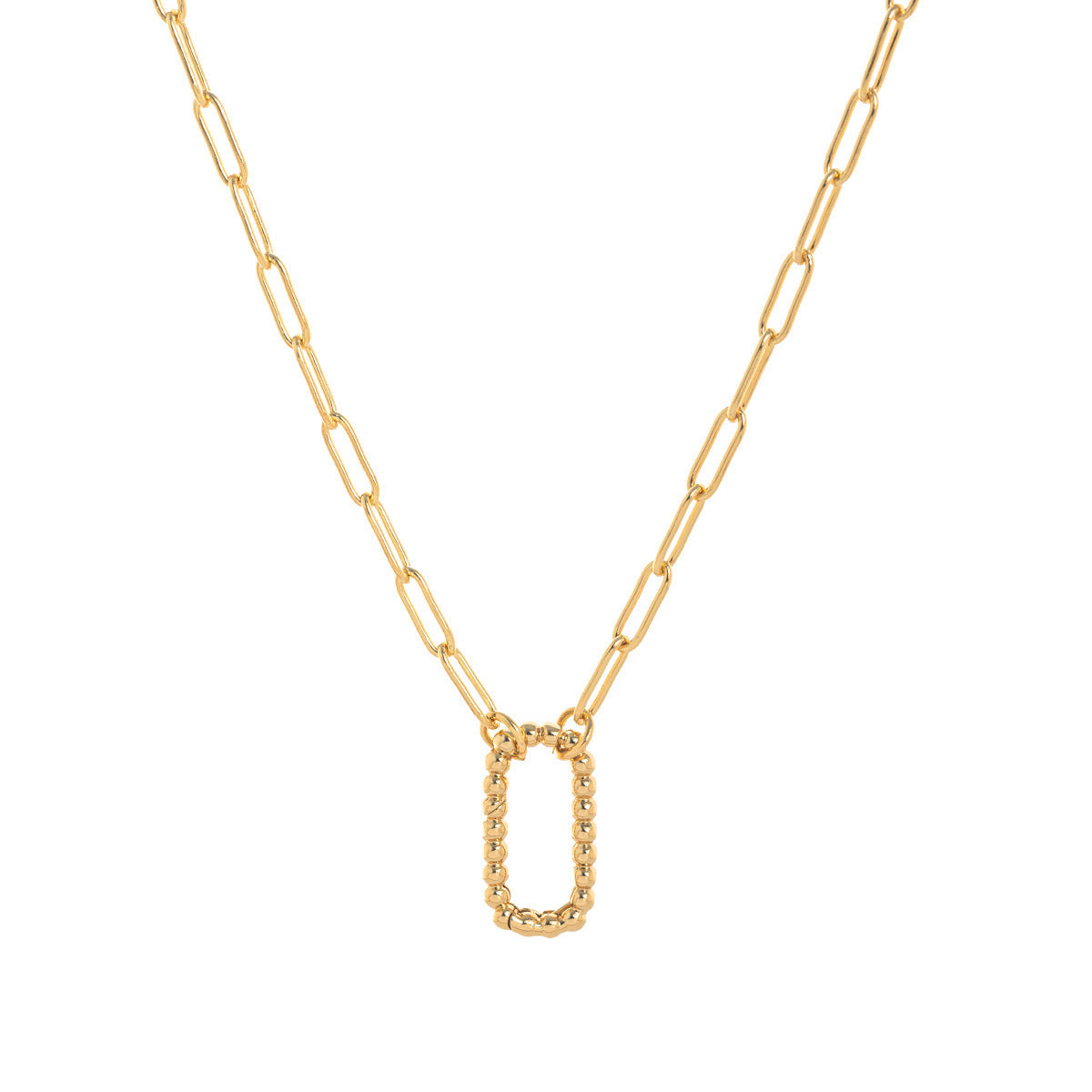 Minimalist Plated Brass Heart Charm Bar
