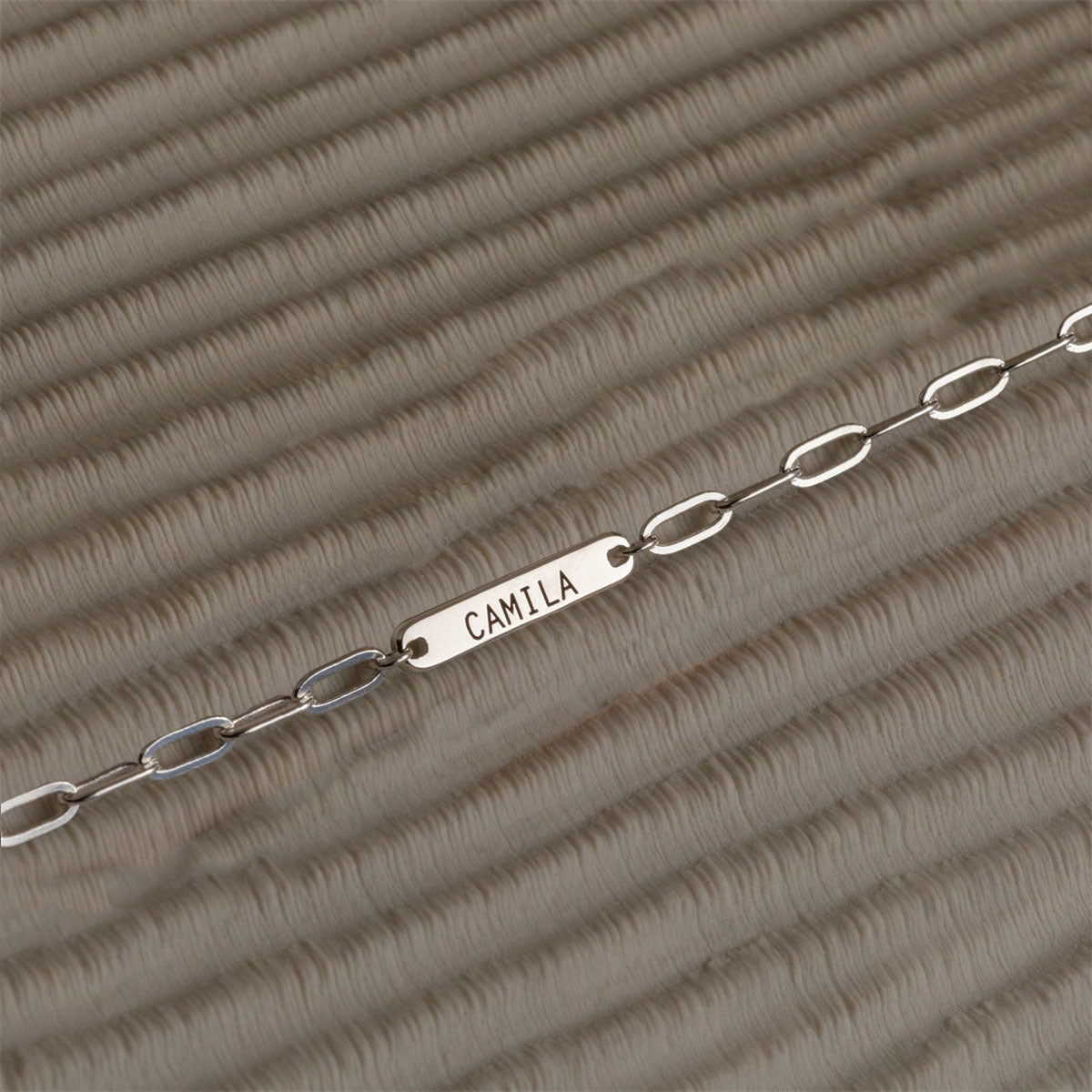 Geometric Letter Stainless Steel Plated Charm Bar Necklace Unisex