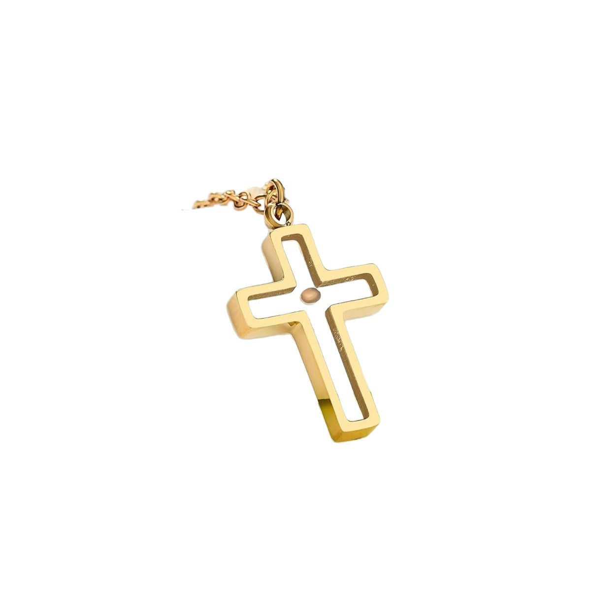 Casual Geometric Oval Stainless Steel Plated Necklace Curb Chain Unisex